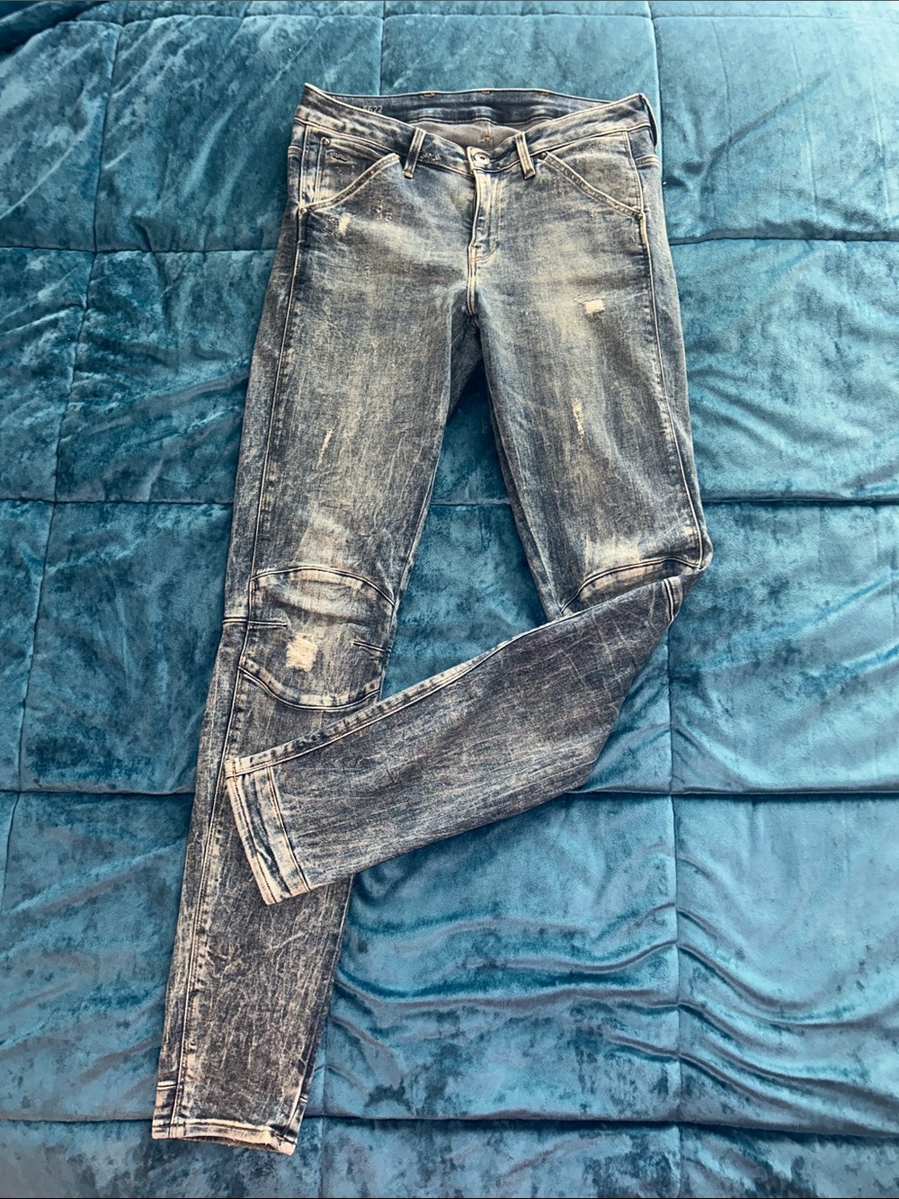 G-Star RAW Distressed Skinny Jeans